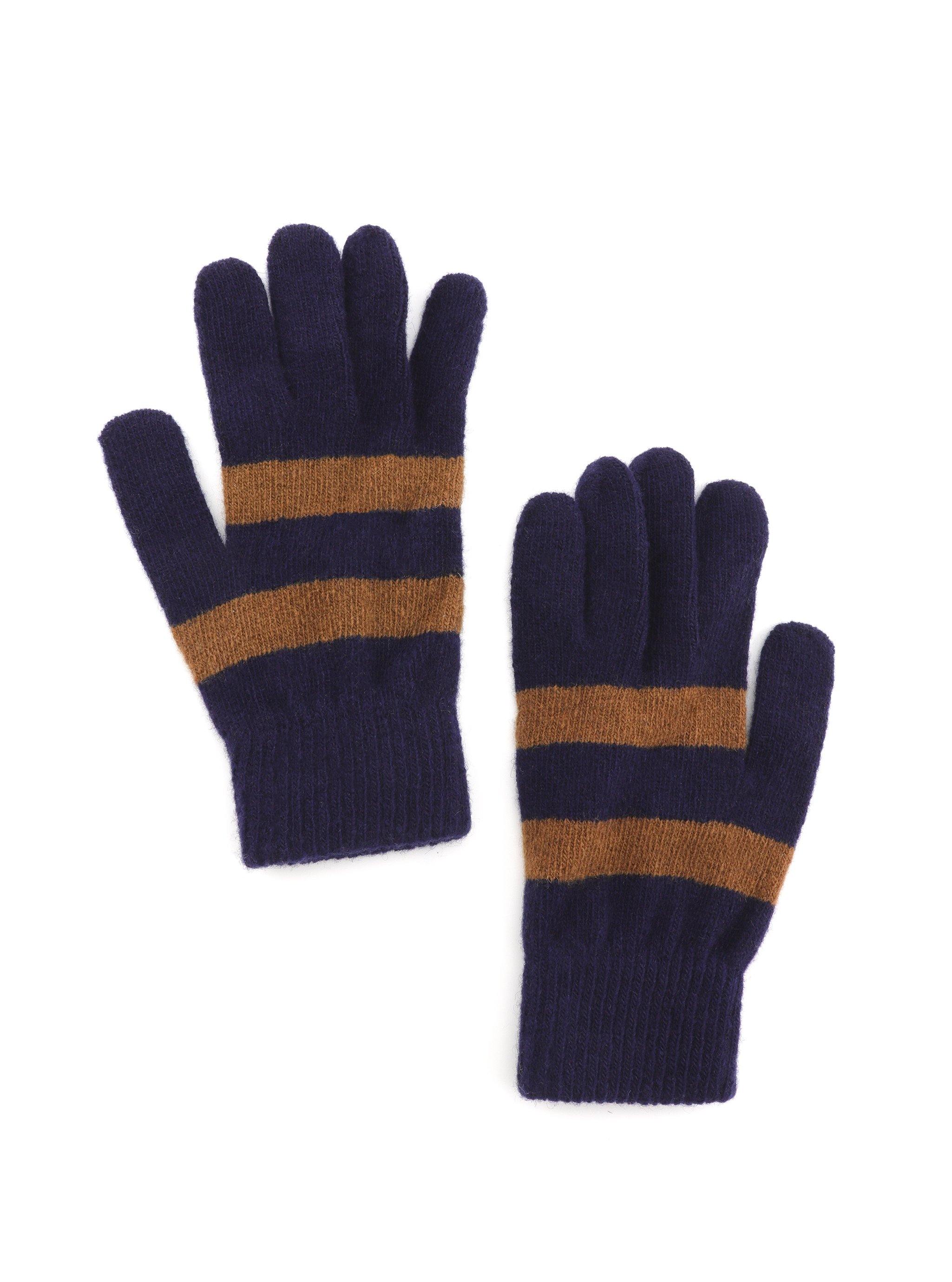 Navy knit deals gloves